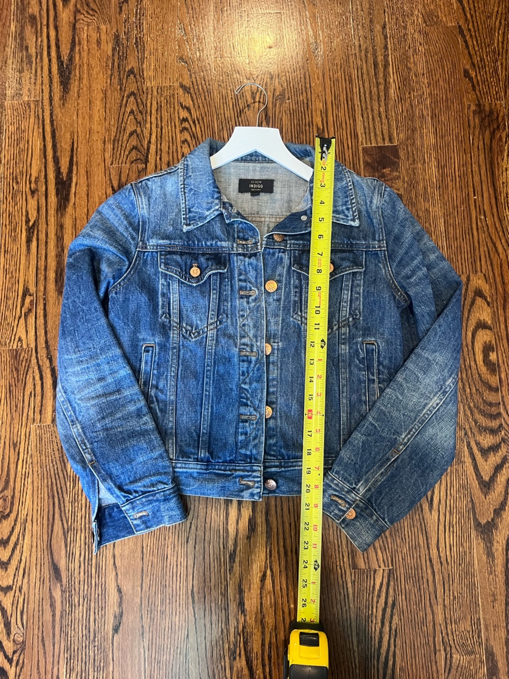 J. Crew Indigo Denim Jacket in Faded Blue
